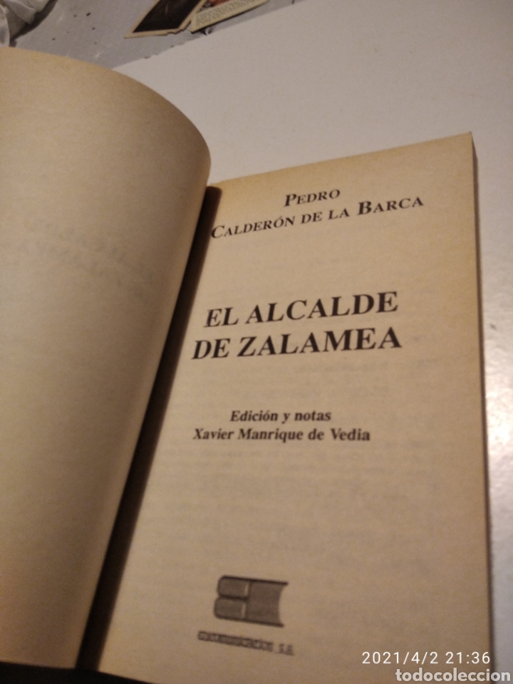 Libros de segunda mano: Calder&oacute;n de la Barca, el alcalde de Zalamea - Foto 2