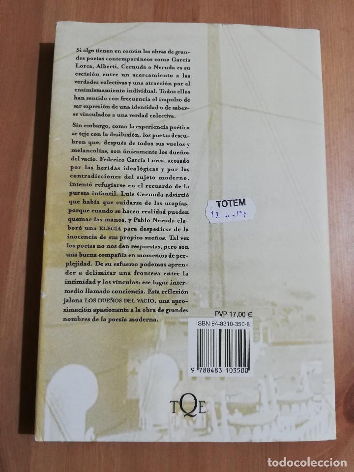 Libros de segunda mano: LOS DUE&Ntilde;OS DEL VAC&Iacute;O (LUIS GARC&Iacute;A MONTERO) - Foto 4