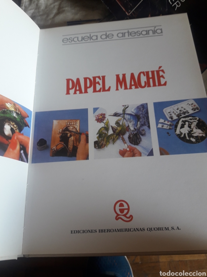 Libros de segunda mano: PAPEL MACHE, libro, Escuela de Artesan&iacute;a - Foto 2