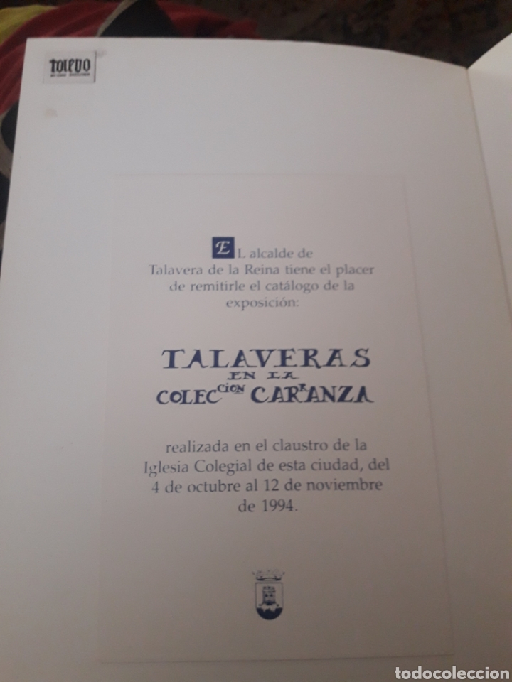 Libros de segunda mano: Talaveras en la Colecci&oacute;n Carranza - Foto 2