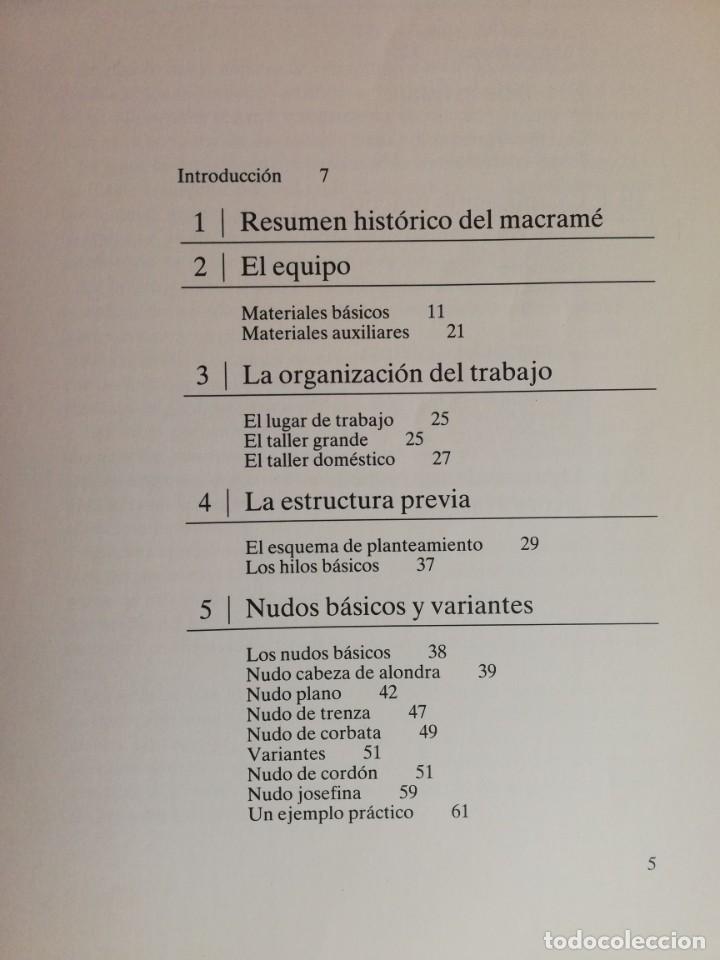 Libros de segunda mano: ARTE Y T&Eacute;CNICA DEL MACRAME - MARIONA GILI Y ALBERT VIDAL/ CEAC - Foto 2