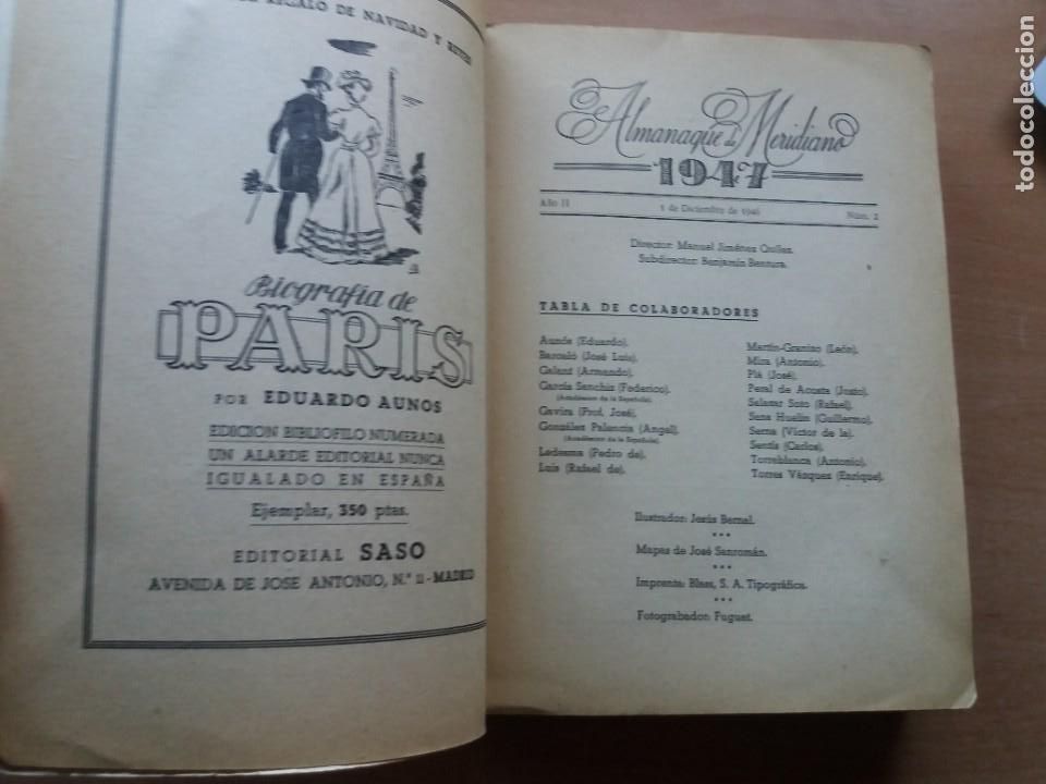 Libros de segunda mano: ALMANAQUE MERIDIANO 1947 - Foto 4