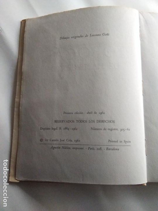 Libros de segunda mano: TOBOGAN DE HAMBRIENTOS CAMILO JOS&Eacute; CELA - Foto 3