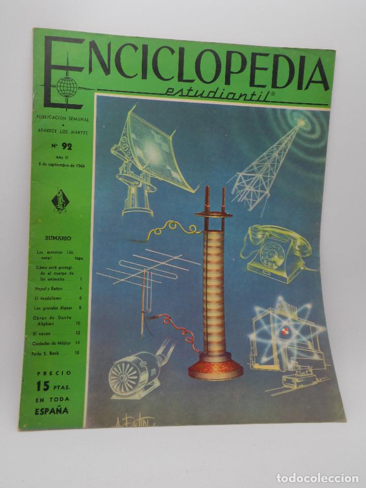 Libros de segunda mano: ENCICLOPEDIA ESTUDIANTIL N.92