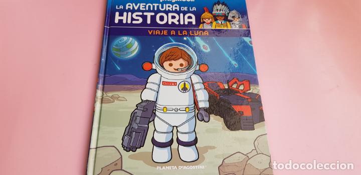 Second hand books: LIBRO-CUENTO-COMIC-PLAYMOBIL-LA AVENTURA DE LA HISTORIA-VIAJE A LA LUNA-PLANETA DAGOSTINI-N&ordm;49-2016