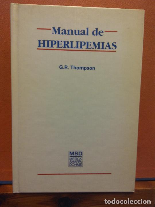 Libros de segunda mano: MANUAL DE HIPERLIPEMIAS. G.R. THOMPSON. MERCK SHARP DOHME - Foto 1