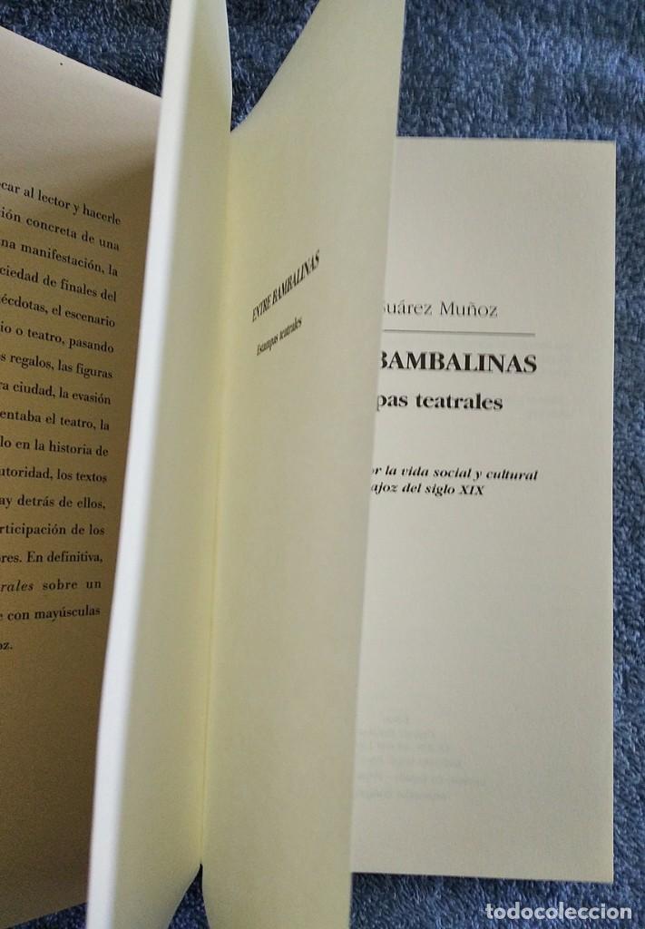 Libros de segunda mano: Entre bambalinas. Estampas teatrales. &Aacute;ngel Su&aacute;rez Mu&ntilde;oz - Foto 2