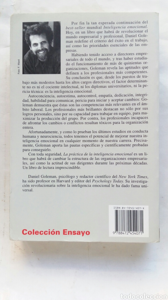 Libros de segunda mano: La pr&aacute;ctica de la Inteligencia Emocional. Daniel Goleman. - Foto 2