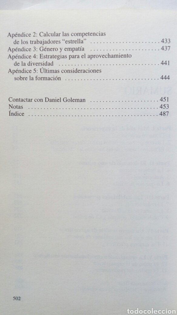 Libros de segunda mano: La pr&aacute;ctica de la Inteligencia Emocional. Daniel Goleman. - Foto 4
