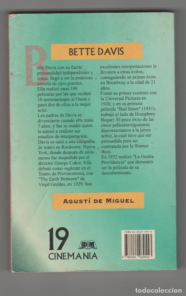 Libros de segunda mano: BETTE DAVIS- AGUSTI DE MIGUEL - Foto 2