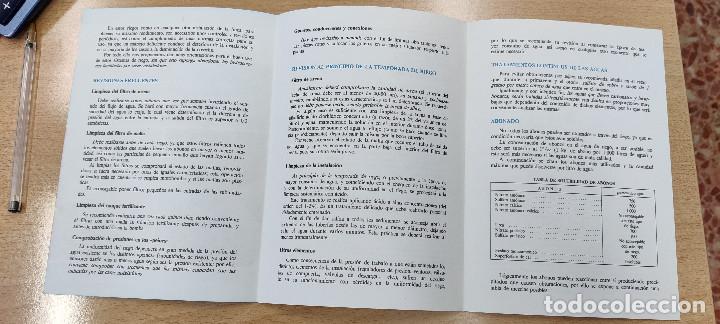 Libros de segunda mano: triptico. Normas de uso del riego localizado. 1985 - Foto 2