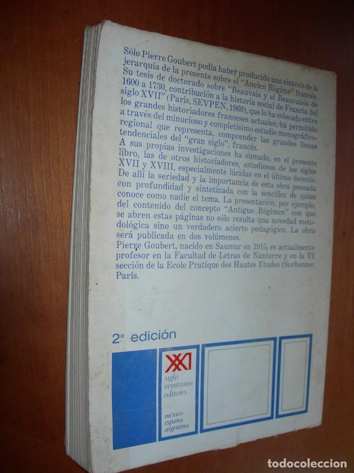 Libros de segunda mano: EL ANTIGUO R&Eacute;GIMEN / 1 PIERRE GOUBERT - Foto 2