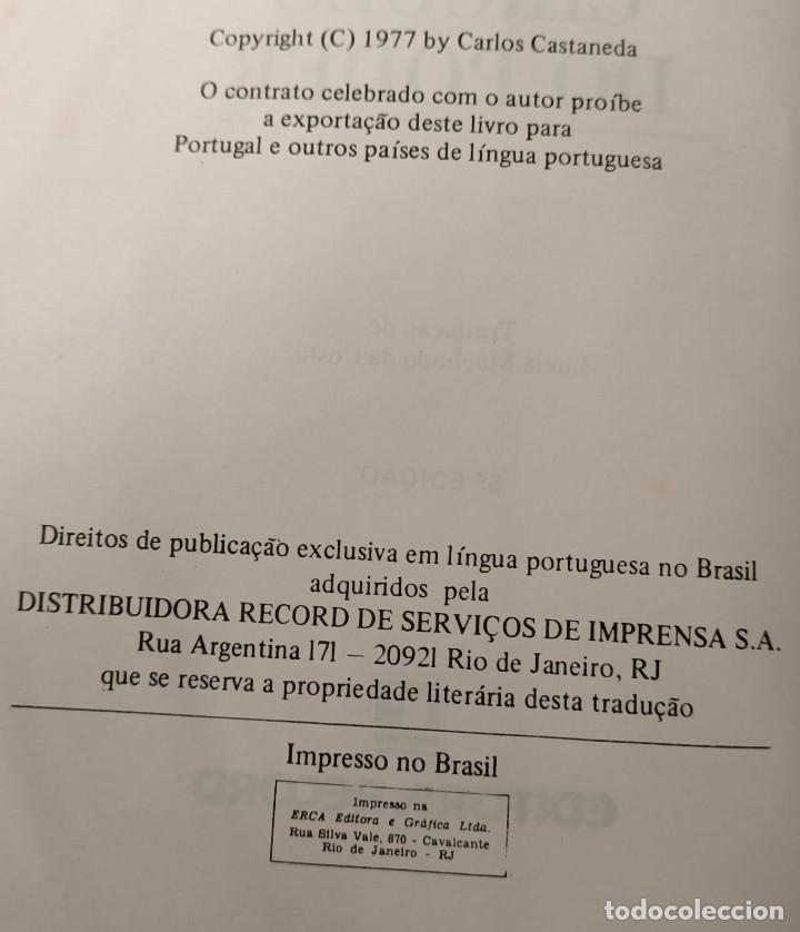 Libros de segunda mano: Libro: O Segundo C&iacute;rculo do Poder de Carlos Castaneda, Ed. Editora Objetiva, 1997 - Foto 2