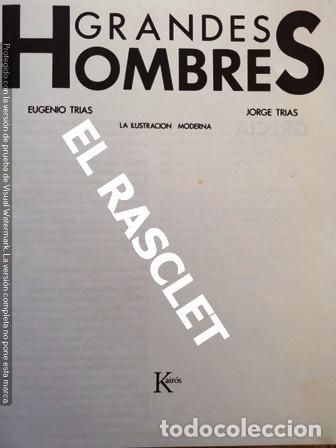 Libros de segunda mano: ANTIG&Uuml;O LIBRO - GRANDES HOMBRES - EUGENIO Y JORGE TRIAS - Foto 3