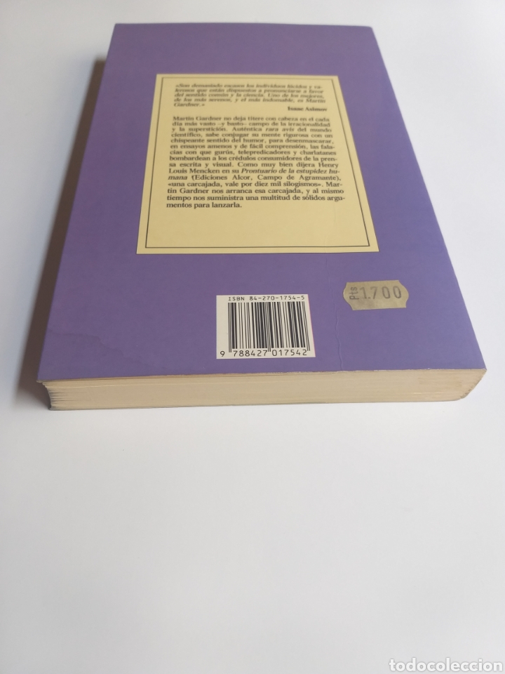 Libros de segunda mano: Extravagancias y disparates Mart&iacute;n Gardner - Foto 7