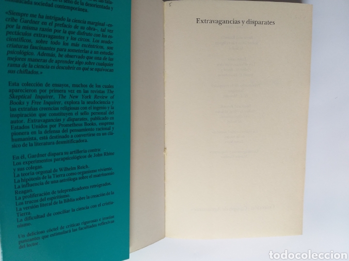 Libros de segunda mano: Extravagancias y disparates Mart&iacute;n Gardner - Foto 8
