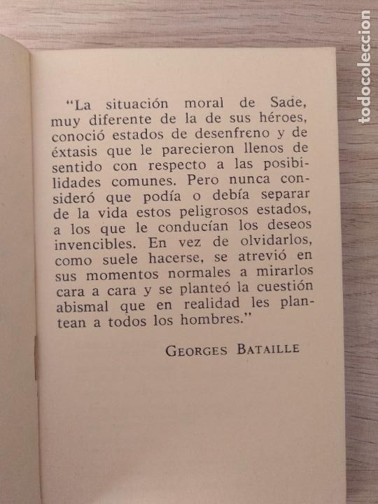 Libros de segunda mano: Diario &uacute;ltimo. Marqu&eacute;s de Sade. 1973 - Foto 4