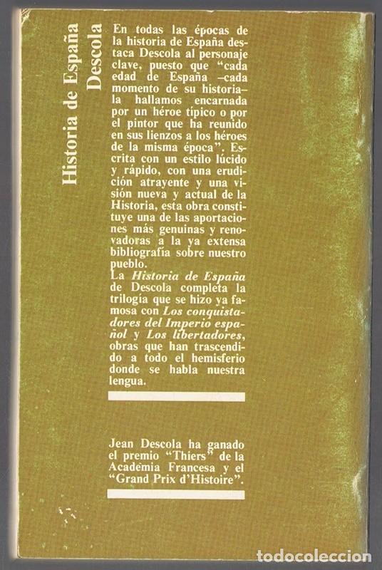 Libros de segunda mano: HISTORIA DE ESPA&Ntilde;A JEAN DESCOLA - Foto 2
