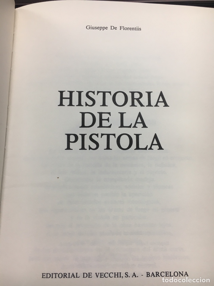 Libros de segunda mano: Historia De La Pistola Giuseppe De Florentis - Foto 2