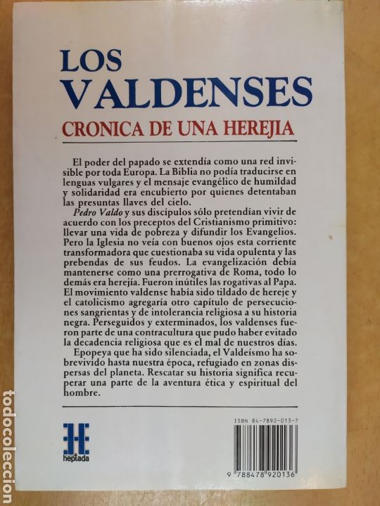Libros de segunda mano: LOS VALDENSES / OCTAVIO ACEVES / HEPTADA. 1990 - Foto 4