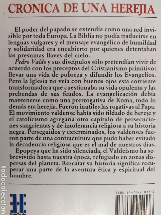 Libros de segunda mano: LOS VALDENSES / OCTAVIO ACEVES / HEPTADA. 1990 - Foto 5