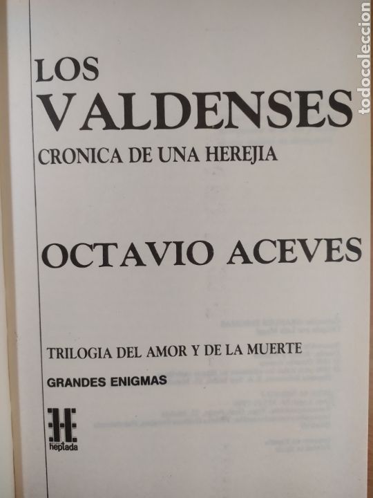 Libros de segunda mano: LOS VALDENSES / OCTAVIO ACEVES / HEPTADA. 1990 - Foto 2