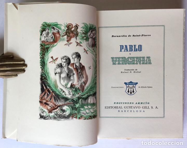 Libros de segunda mano: PABLO Y VIRGINIA. - SAINT-PIERRE, Bernardin de. - Foto 3