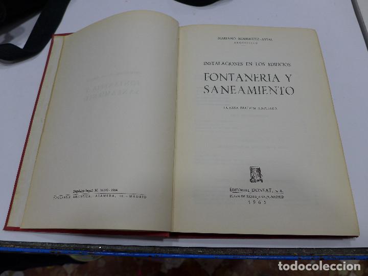 Libros de segunda mano: INSTALACIONES EN LOS EDIFICIOS FONTANERIA Y SANEAMIENTO - MARIANO RODRIGUEZ AVIAL - Foto 5