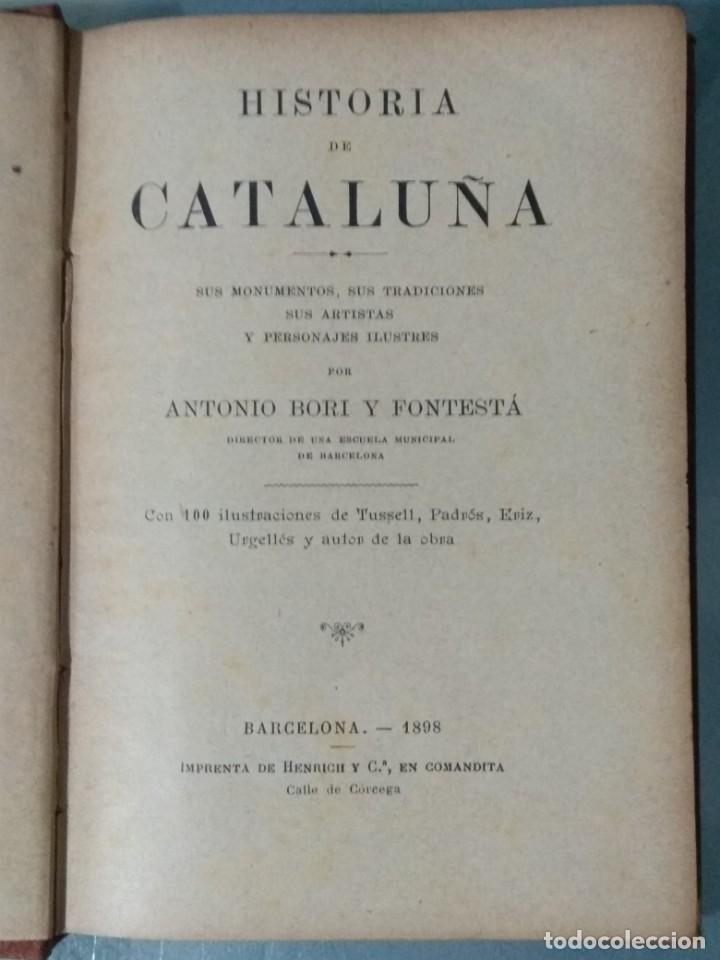 Libros de segunda mano: LIBRO HISTORIA DE CATALU&Ntilde;A - ANTONIO BORI Y FONTEST&Aacute;. - Foto 3