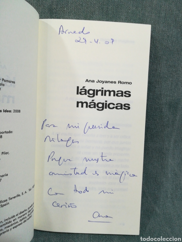 Libros de segunda mano: L&Aacute;GRIMAS M&Aacute;GICAS - ANA JOYANES ROMO - ED. IDEA - Foto 4