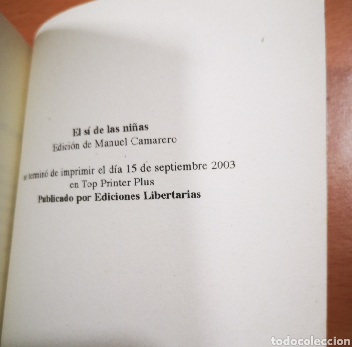 Libros de segunda mano: EL SI DE LAS NI&Ntilde;AS - LEANDRO FERNANDEZ DE MORATIN - Foto 4