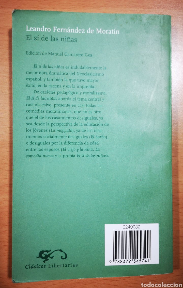 Libros de segunda mano: EL SI DE LAS NI&Ntilde;AS - LEANDRO FERNANDEZ DE MORATIN - Foto 5