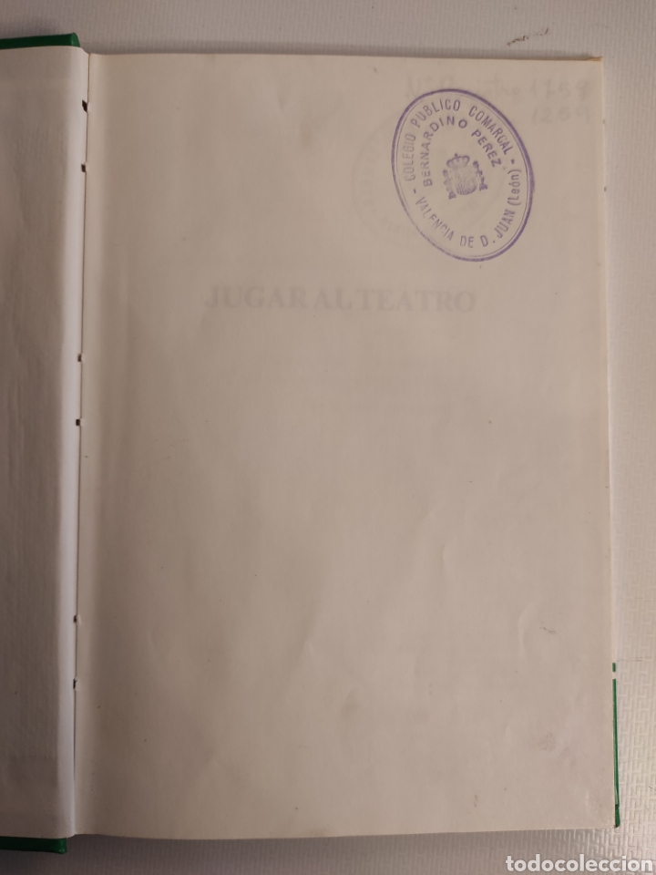 Libros de segunda mano: Jugar al teatro. Carmen V&aacute;zquez-Vigo - Foto 2