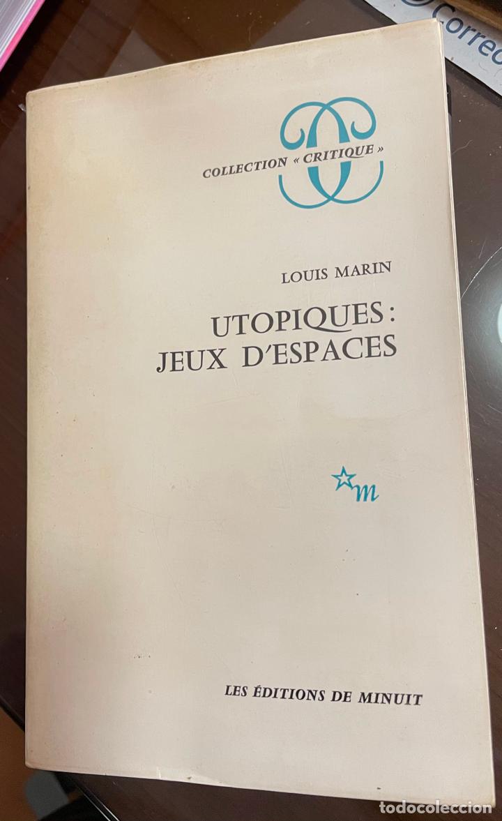 Libros de segunda mano: UTOPIQUES JEUX D&acute;ESPACES, Louis Marin, EN FRANCES - Foto 1