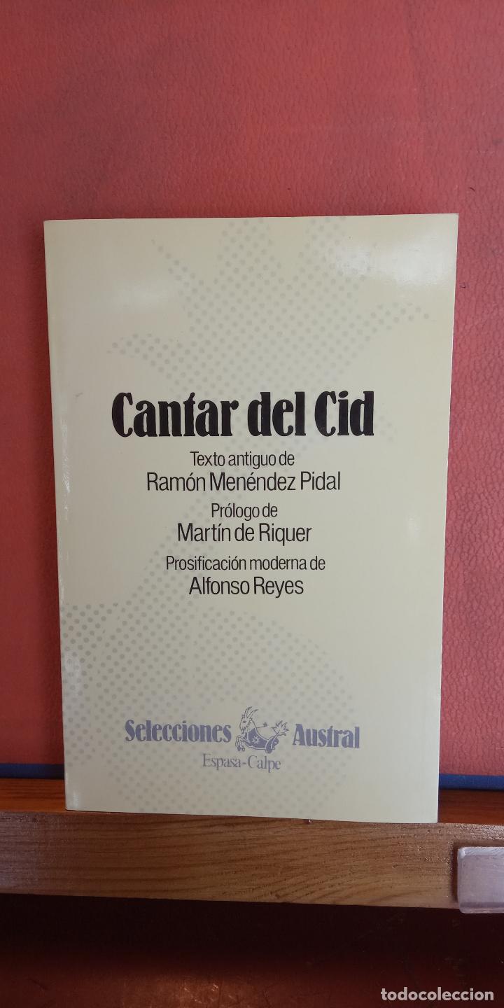 Libros de segunda mano: CANTAR DEL CID. RAM&Oacute;N MEN&Eacute;NDEZ PIDAL. ESPASA CALPE, S.A. - Foto 1