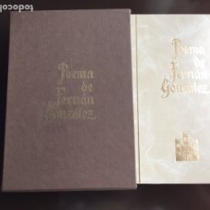 Libros de segunda mano: POEMA DE FERNAN GONZALEZ - FACSIMIL AYUNTAMIENTO DE BURGOS 1989 - 1ª EDICIÓN NUMERADA