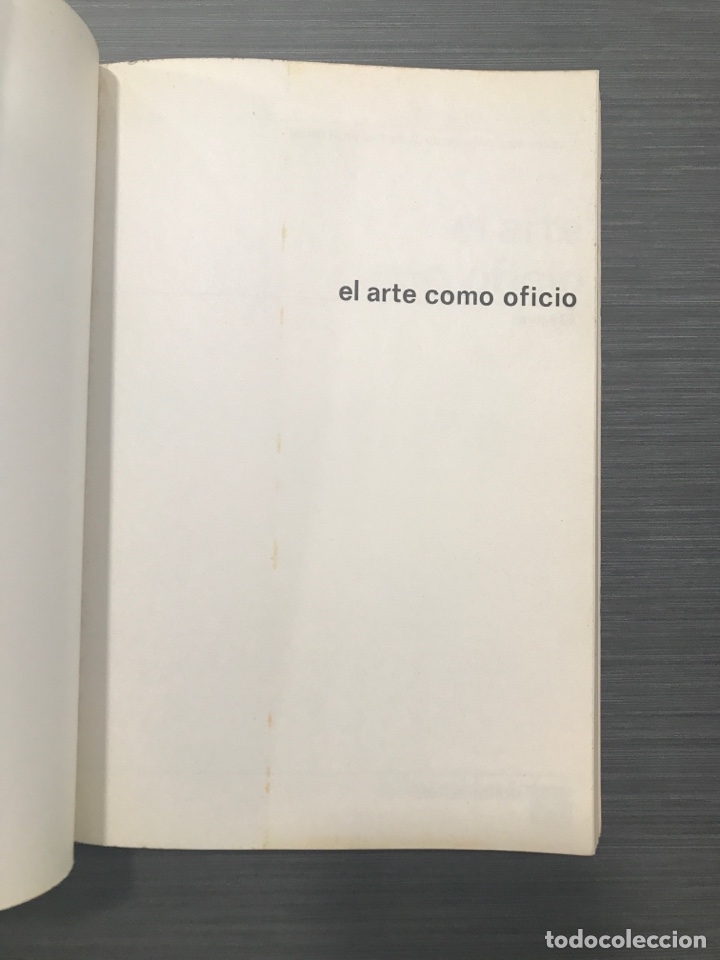 Libros de segunda mano: EL ARTE COMO OFICIO, BRUNO MUNARI, 1968 - Foto 2