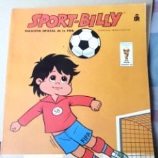 Libros de segunda mano: SPORT BILLY -MASCOTA OFICIAL FIFA -1981 -SIN USAR -VER FOTOS LIBRO PARA COLOREAR