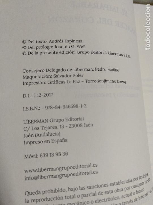 Libros de segunda mano: El imparable renacer del coraz&oacute;n. Andr&eacute;s Espinosa - Foto 3