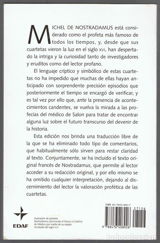 Libros de segunda mano: LAS PROFEC&Iacute;AS DE NOSTRADAMUS PR&Oacute;LOGO DE OCTAVIO ACEVES - Foto 2