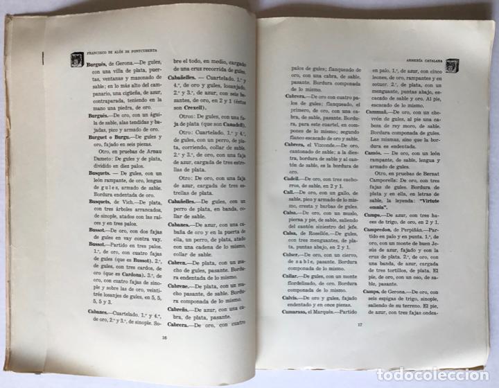 Libros de segunda mano: ARMER&Iacute;A CATALANA. - AL&Oacute;S DE FONTCUBERTA, Francisco. - Foto 3