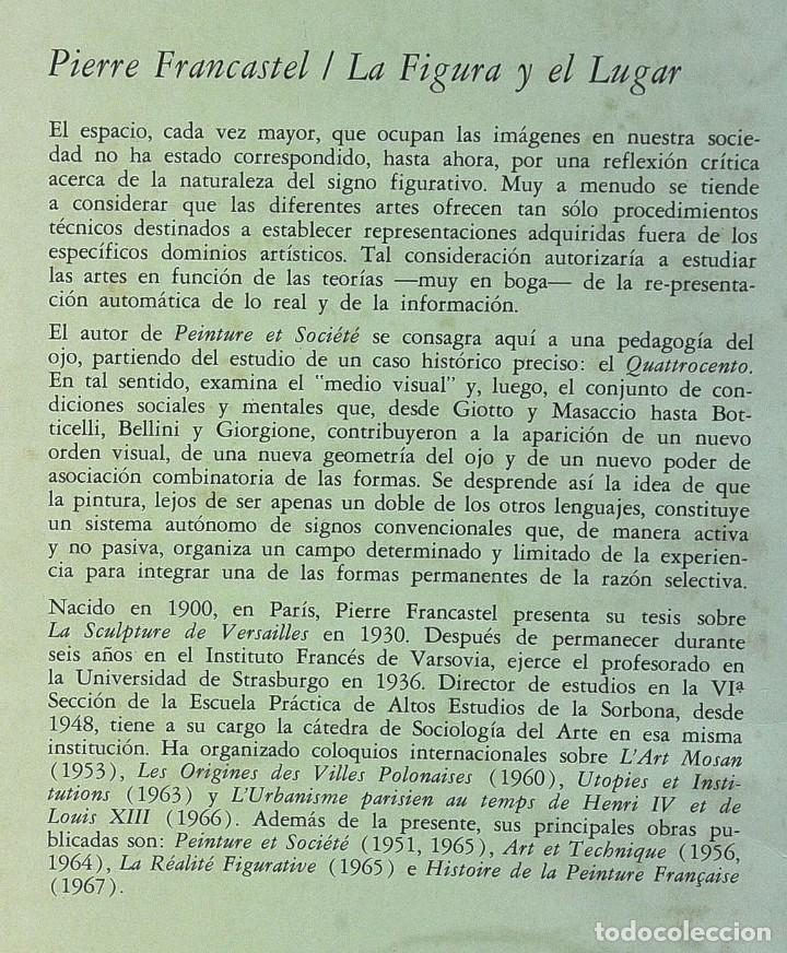 Libros de segunda mano: La figura y el lugar. Pierre Francastel - Foto 5
