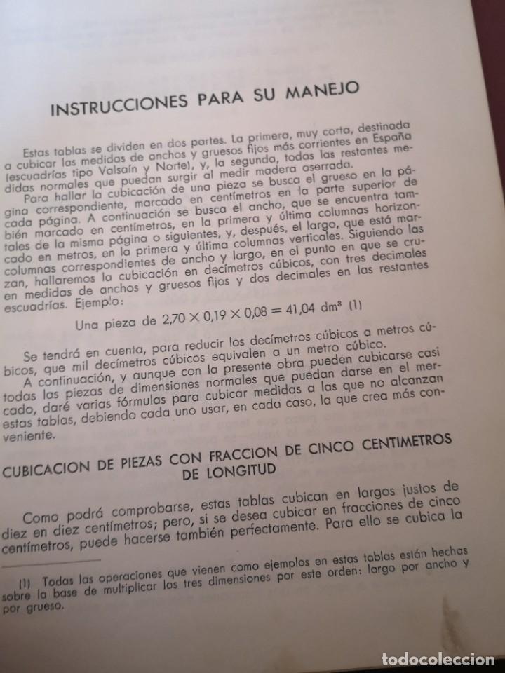 Libros de segunda mano: Libro tablas para cubicar madera aserrada - Foto 2