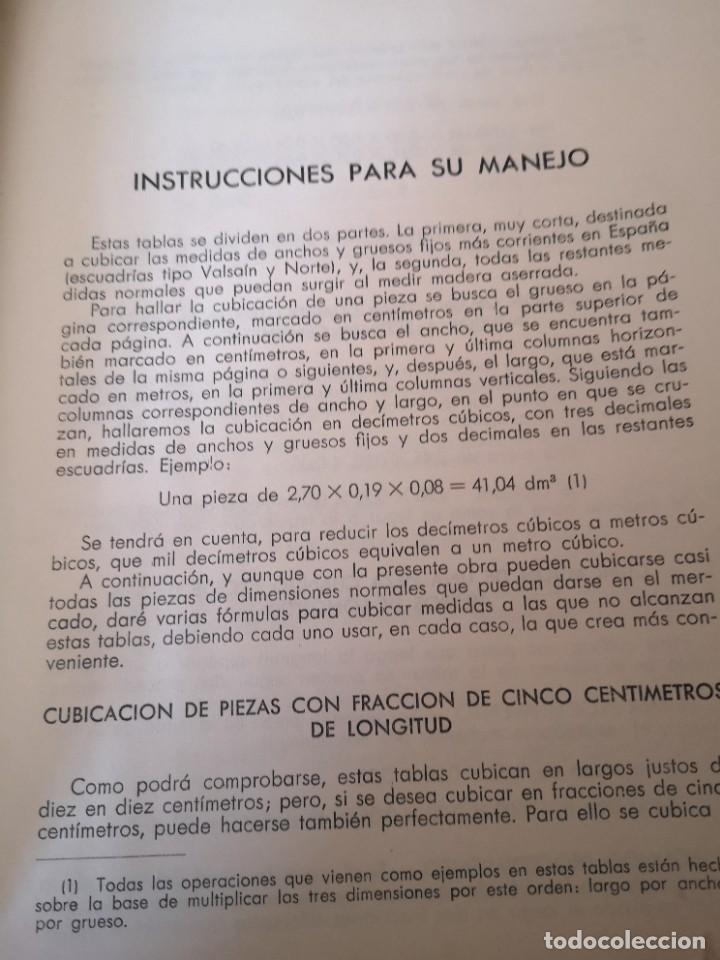 Libros de segunda mano: Libro tablas para cubicar madera aserrada - Foto 4