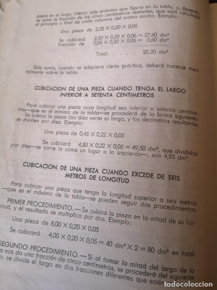Libros de segunda mano: Libro tablas para cubicar madera aserrada - Foto 5