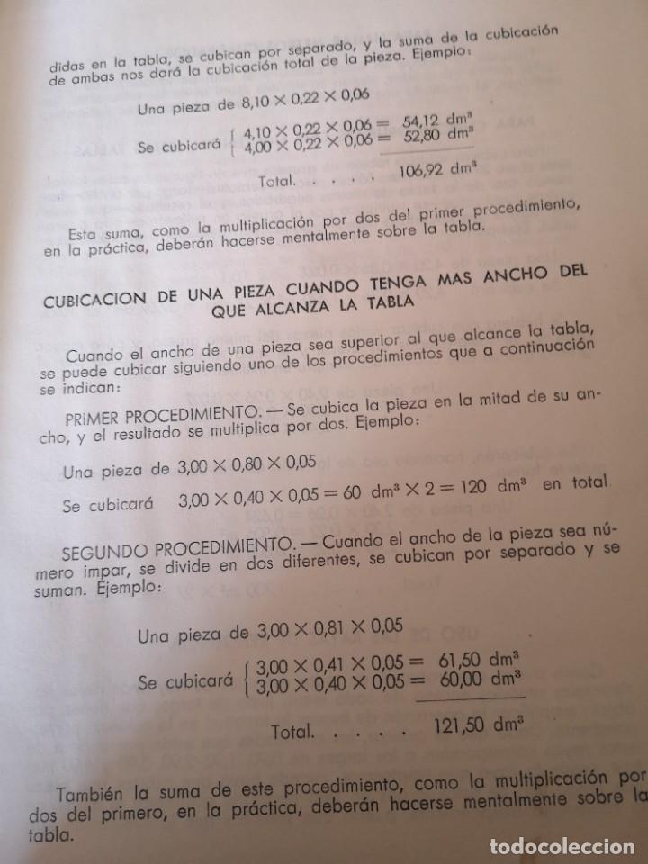 Libros de segunda mano: Libro tablas para cubicar madera aserrada - Foto 6