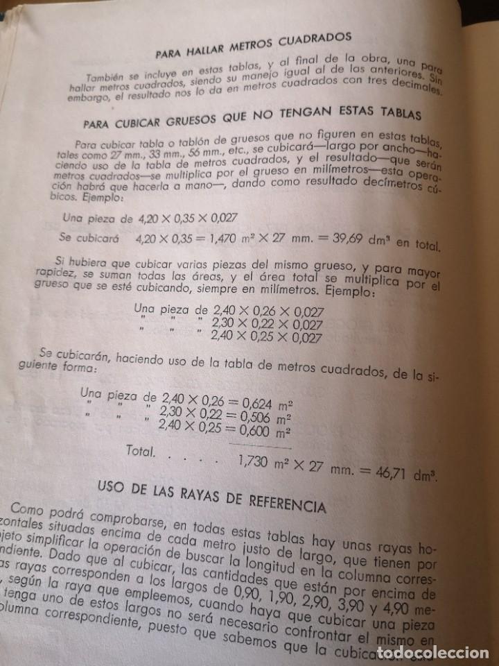 Libros de segunda mano: Libro tablas para cubicar madera aserrada - Foto 7