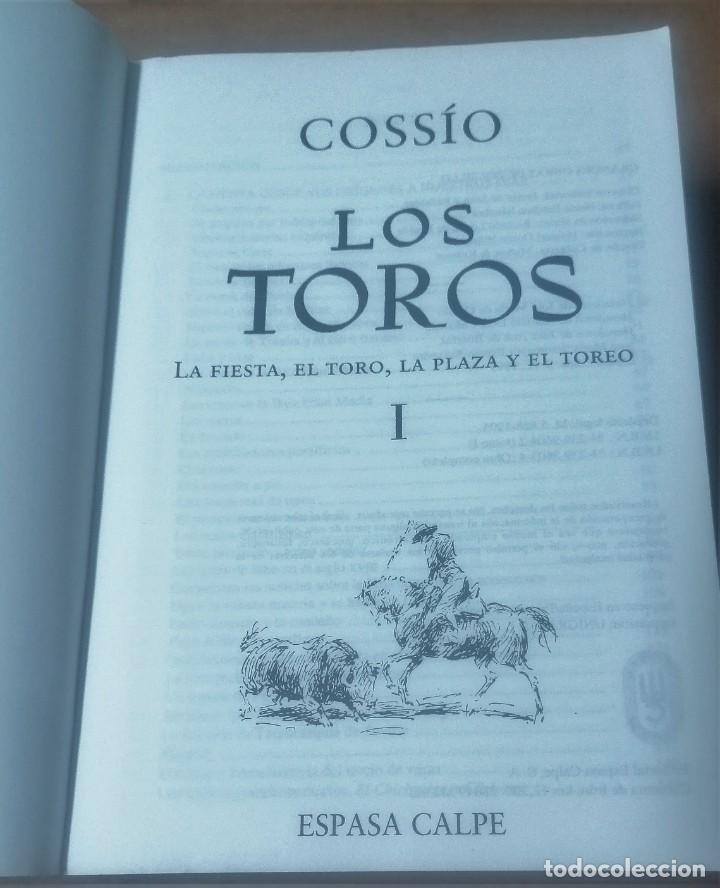 Libros de segunda mano: Coss&iacute;o, Los toros, Espasa Calpe, tomo I, 1995 - Foto 3