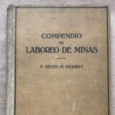 Libros de segunda mano: COMPENDIO DE LABOREO DE MINAS. F. HEISE-F. HERBST. EDITORIAL LABOR 1940.. Lote 146341286