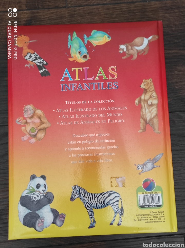 Libros de segunda mano: ATLAS DE ANIMALES EN PELIGRO - TODOLIBRO - Foto 2